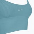 Sportovní podprsenka Nike Zenvy Rib Light Support smokey blue/white 3