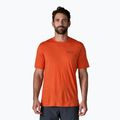 Pánské tričko Patagonia Cap Cool Merino Blend Graphic Shirt heritage header/coal orange