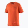 Pánské tričko Patagonia Cap Cool Merino Blend Graphic Shirt heritage header/coal orange 5