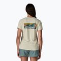 Dámské tričko Patagonia Capilene Cool Daily Shirt - Boardshort Logo dyno white 3