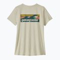 Dámské tričko Patagonia Capilene Cool Daily Shirt - Boardshort Logo dyno white 6