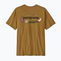 Pánské tričko Patagonia '95 Oval Logo bobcat brown/sunshine 2