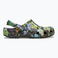 Nazouváky Crocs Classic Painted Floral black sand 10