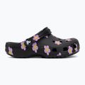 Dětské nazouváky Crocs Classic Flower black 3