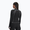 Dámský tréninkový Longsleeve Under Armour ColdGear Textured 1/2 Zip Black/White/Metallic Silver 3