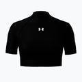 Dámské tréninkové tričko Under Armour HeatGear Crop Mock ultimate black/white