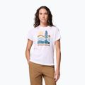 Dámské turistické tričko Columbia Ruby Springs Graphic Fitted white/get hiked