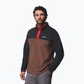 Pánská fleecová bunda Columbia Steens Mountain Half Snap II tobacco/black/mtn red 4