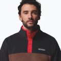 Pánská fleecová bunda Columbia Steens Mountain Half Snap II tobacco/black/mtn red 5