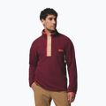 Pánská fleecová mikina Columbia Helvetia II Half Snap Fleece rich wine