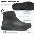 Dámské zimní boty Columbia Snowtrot Slush black/sea salt 8