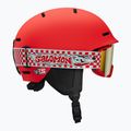 Dětská lyžařská přilba Salomon Player Combo + Gogle XV Jr cherry tomato/red silver mirror 2