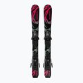 Dětské sjezdové lyže + vázání Salomon QST Jr Black XS + C5 GW black/neon punch 2
