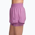 Dámské šortky Nike One Dri-Fit High-Waisted 3" 2In1 light magenta/white 3