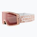 Dětské lyžařské brýle HEAD Contex Yuki Jr red/peach