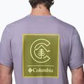 Pánské tričko Columbia CSC Basic Logo Back Tee shale purple/linework c badge 6