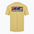 Pánské tričko na lezení Patagonia Capilene Cool Daily Boardshort Logo limestone yellow - light limestone yellow x-dye 2