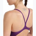 Dámské jednodílné plavky Arena Team Light Drop Solid plum/white 8
