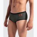 Pánské plavecké boxerky arena One Low Waist Short Big Logo dark sage/black 7