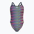 Dámské jednodílné plavky arena Racing Stripe Xcriss Cross navy multi/navy