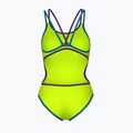Dámské jednodílné plavky arena One Double Cross Back One Piece artic lime/plum/blue cosmo 2