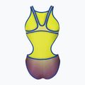 Dámské jednodílné plavky arena One Shaded Print Tech One Back artic lime violetta multi/neon blue 2