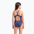 Dětské jednodílné plavky arena Fireflow Lightdrop Back navy/team navy yellow 7