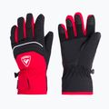 Rossignol Jr Tech Impr G sportovní červené dětské lyžařské rukavice
