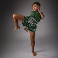 Dětské tréninkové šortky Venum Inferno Muay Thai forest green/off white 2