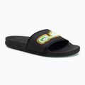 Pánské nazouváky Quiksilver Rivi Wordmark Slide II black rasta
