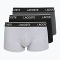 Pánské boxerky Lacoste 5H1300 3 pack silver chine/flagstone/black