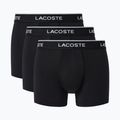 Pánské boxerky Lacoste 5H3202 Microfibra Negro 3 pack black