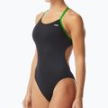Dámské jednodílné plavky TYR Hexa Cutoutfit black/green 4