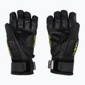 Pánské lyžařské rukavice LEKI WCR C-Tech 3D black ice/lemon 3