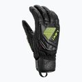 Pánské lyžařské rukavice LEKI WCR C-Tech 3D black ice/lemon 6