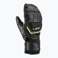 Dětské lyžařské rukavice LEKI WCR Team 3D Junior Mitt black/ ice lemon 8