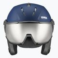 Lyžařská helma UVEX Instinct Visor navy matt/mirror silver/smoke 2