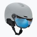 Lyžařská helma UVEX Wanted Visor rhino matt/mirror blue/smoke