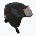 Lyžařská helma UVEX Instinct Visor PRO V black matt/silver/silver 6