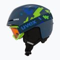 Dětská  lyžařská helma  UVEX Viti Set + gogle Speedy Pro blue puzzle/lasergold lite 4