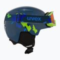 Dětská  lyžařská helma  UVEX Viti Set + gogle Speedy Pro blue puzzle/lasergold lite 6