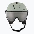 Lyžařská helma UVEX Instinct Visor oxid green matt/mirror silver/smoke 2