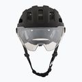 Cyklistická helma UVEX Stride Visor black matt/litemirror silver 2