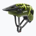 Dětská cyklistická helma UVEX React Fullface Jr dark olive matt 10