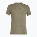 Salewa Puez Melange Dry pánské trekingové tričko dark olive melange