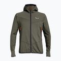 Pánská trekingová mikina Salewa Agner Hybrid PL/DST FZ Hoody faded green melange/0910