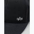 Kšiltovka Alpha Industries Metal Label rep black/metalsilver 5