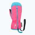 Dětské lyžařské rukavice Reusch Ben Mitten knockout pink/bachelor button 7