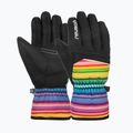 Dětské lyžařské rukavice Reusch Alan Junior black/multicolour lines 2