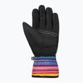 Dětské lyžařské rukavice Reusch Alan Junior black/multicolour lines 4